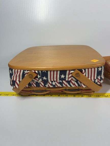 Longaberger All American Pie Basket, Longaberger Little Star Basket, Longaberger Heritage Green Smal