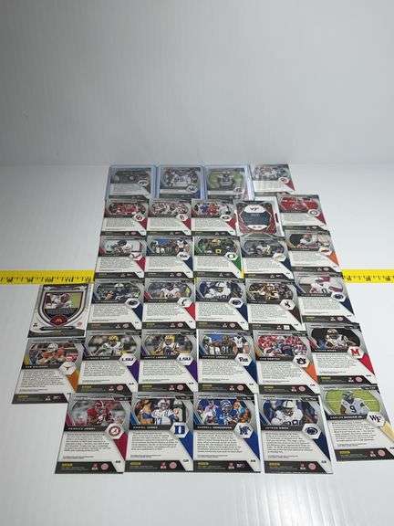 Assortment of College Football Trading Cards