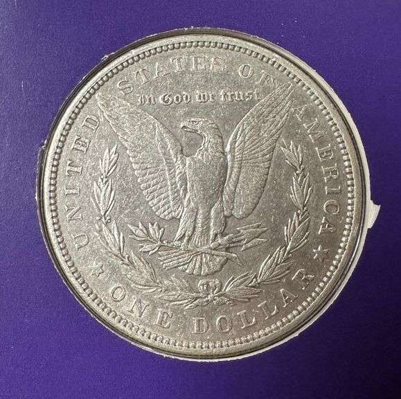 Lot of Two (2) Morgan Silver Dollars with Commemorative Cards & Stamps