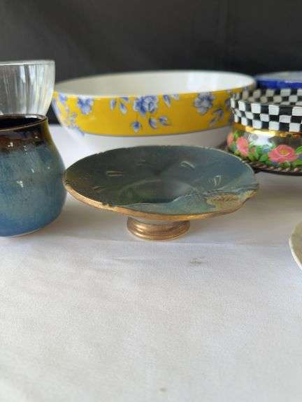(4) Lg Bowls, Pottery Mug, Teacup, Aalt and Pepper Shaker, and other Dishware