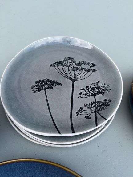Reactive Glaze Stoneware Dinner Plates
