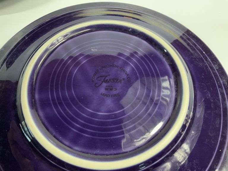 (8) Dark Blue Fiesta Ware Dishes