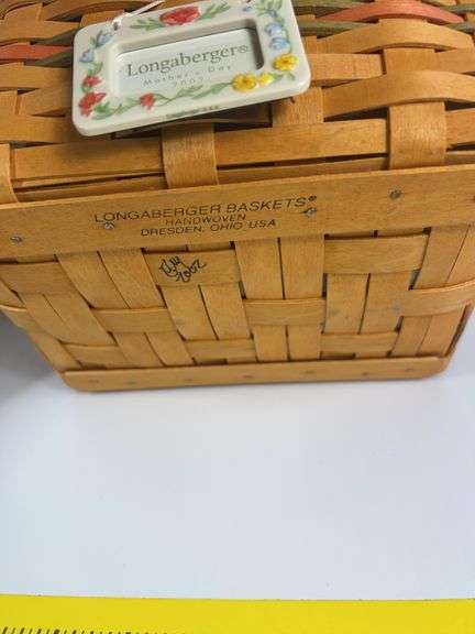 2002 Longaberger Mother’s Day Basket, Longaberger Shining Star Basket