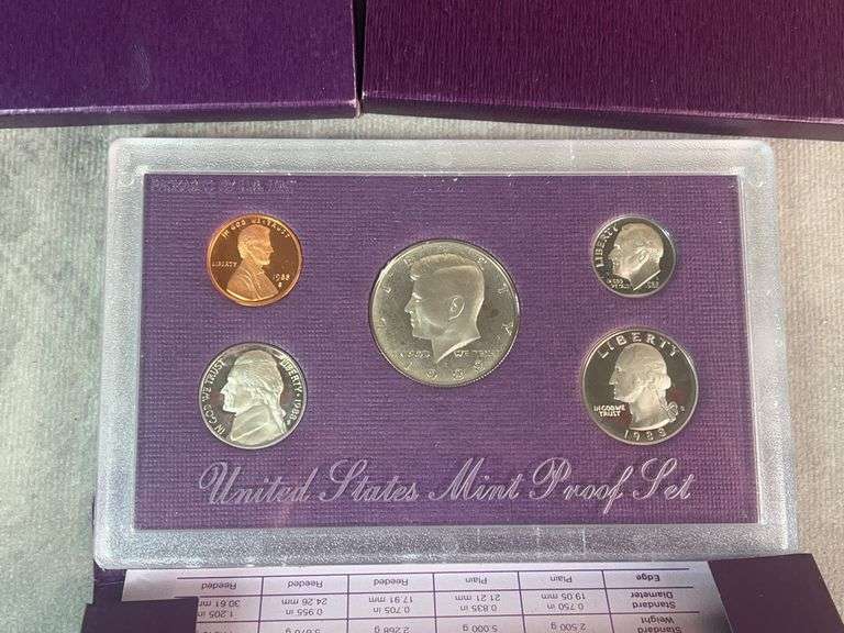 1986, 1987, 1988 United States Proof Sets