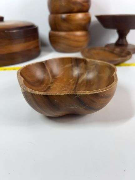 Assortment of Wooden Dishes