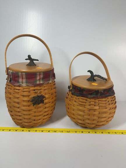 2 Longaberger Fall Fields Baskets