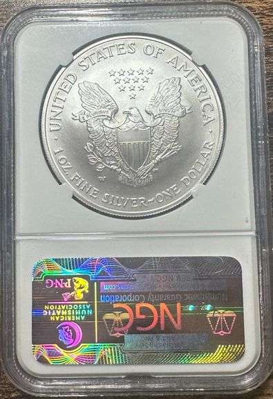2007-W NGC MS70 $1 American Silver Eagle