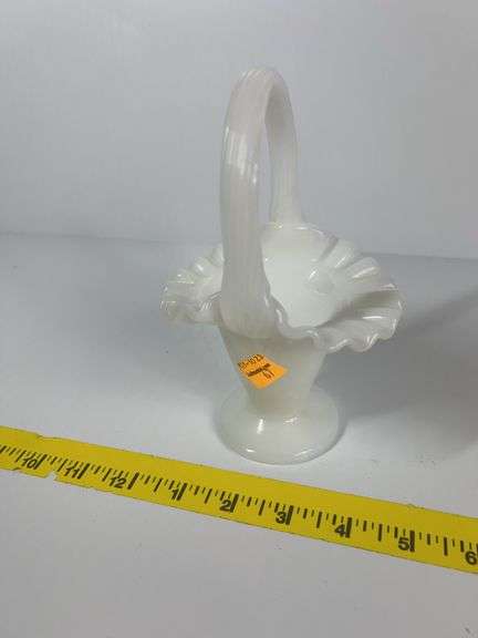Fenton Milk Glass Basket