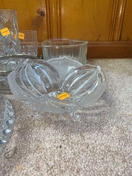 Assortment of Clear Glassware
