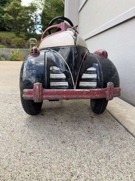 Steel Craft Dodgem Bumper Car and a Charlie Mckarthy Bergen Doll