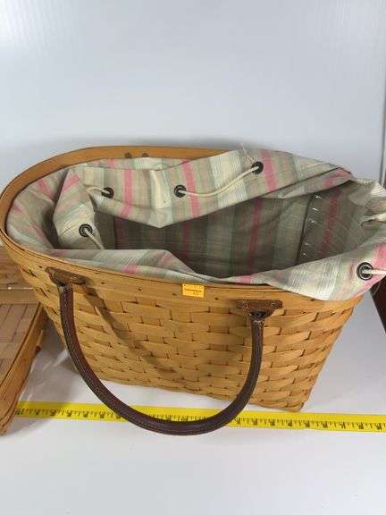 Longaberger Large Serving Tray, Longaberger Large Boardwalk Basket