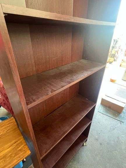 Unmarked Wooden Bookshelf