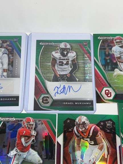 Assortment of College Football Trading Cards