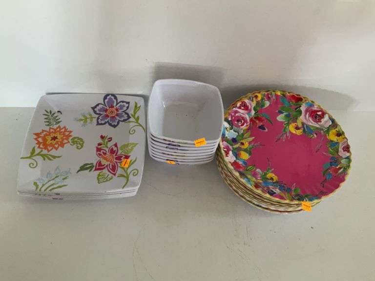 Longaberger Plates and Bowls, Pier 1 Plates