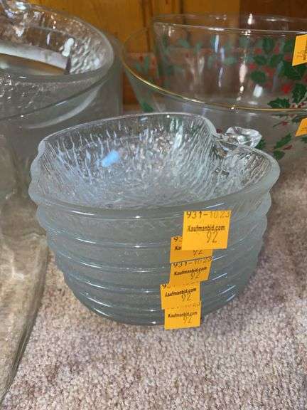 Assorted Clear Glassware