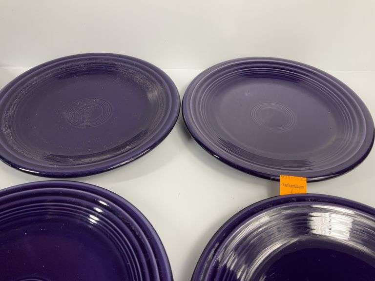 (8) Dark Blue Fiesta Ware Dishes