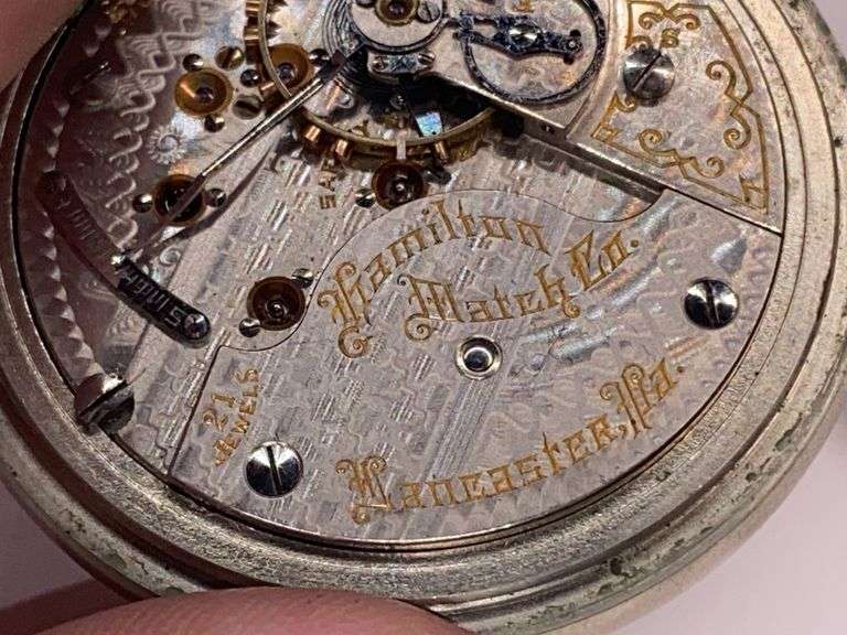 Hamilton Watch Co. 21 Jewel Pocket Watch