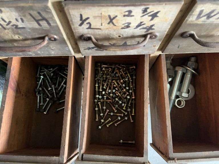 Wooden Storage Bin with Hardware