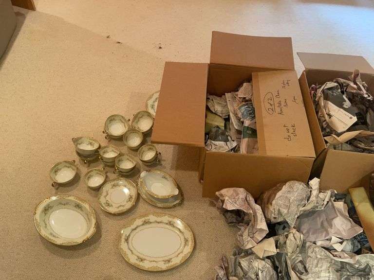 (2) boxes of Nordic China - bowls, cups, and other dishes