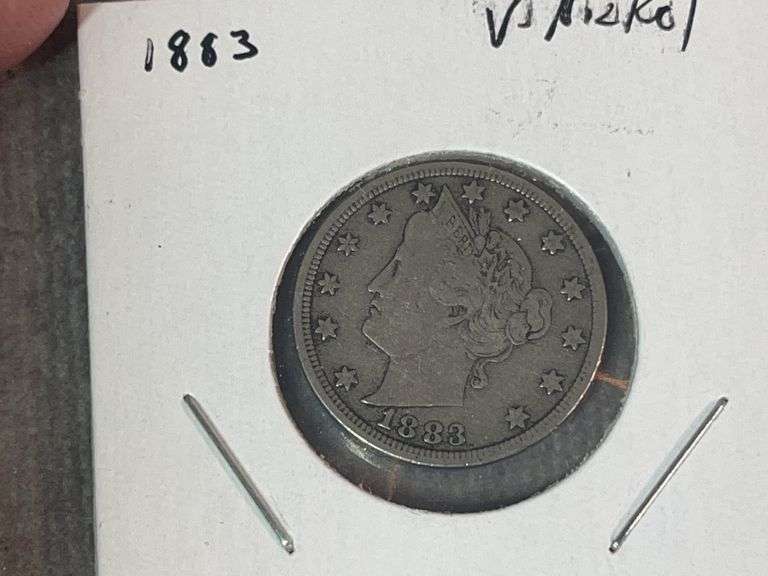 1883 & 1891 V Nickels