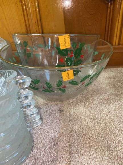 Assorted Clear Glassware