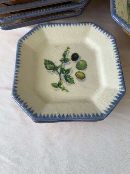 Sardinia Williams Sonoma Dishes *Includes (6) Lg Bowls, (4) Sm Plates, and Lg Serving Dish