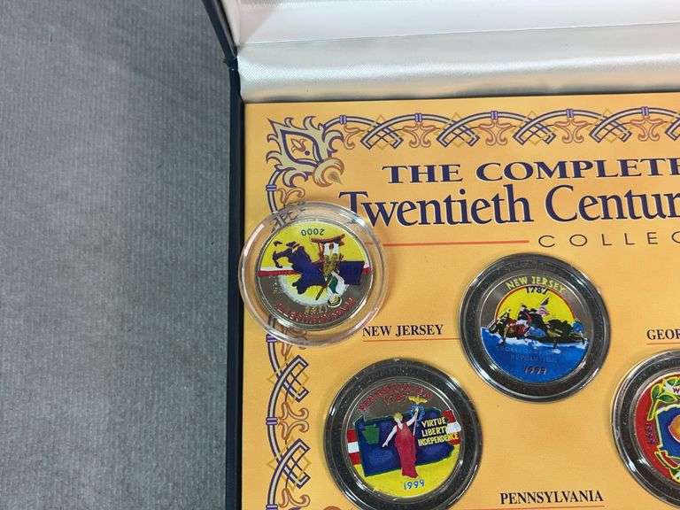 Colorized 20th Century State Quarters