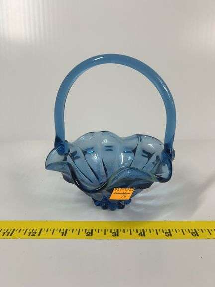 Fenton Twilight Blue Basket