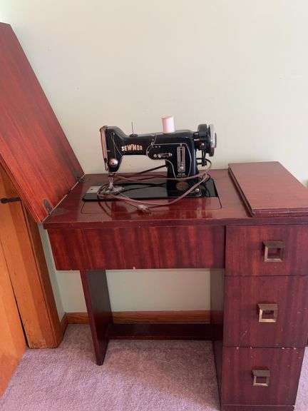 Sewmor Zig Zag Sewing Machine Table and Contents