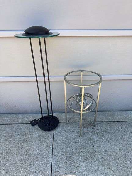 Large Saturn Floor Lamp and Night Stand