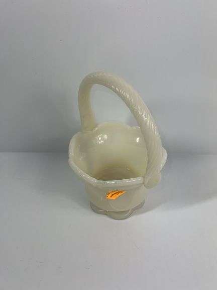 Fenton Milk Glass Basket