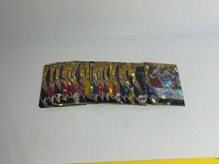 Assortment of Prizm Football Trading Cards
