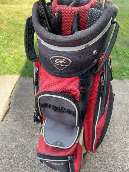 Top Flight Golf Bag and Clubs