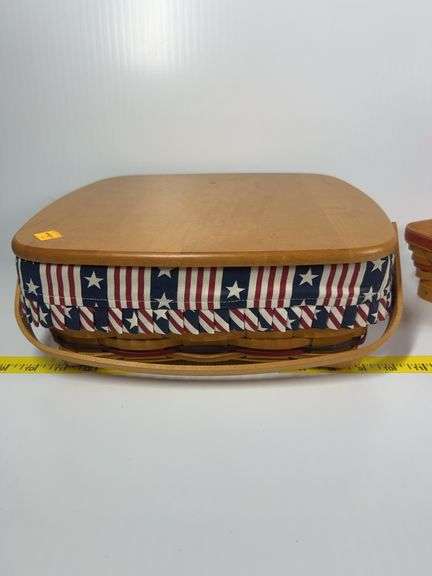 Longaberger All American Pie Basket, Longaberger Little Star Basket, Longaberger Heritage Green Smal