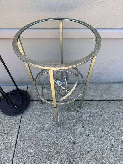 Large Saturn Floor Lamp and Night Stand