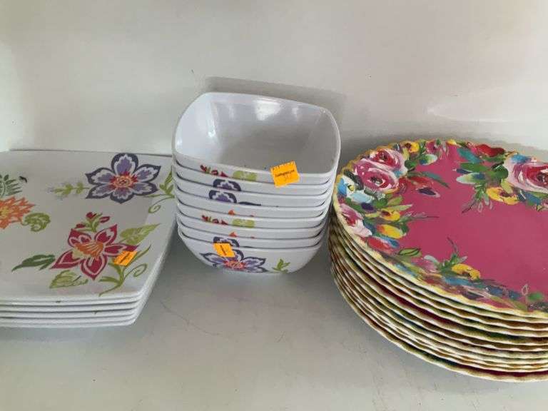 Longaberger Plates and Bowls, Pier 1 Plates
