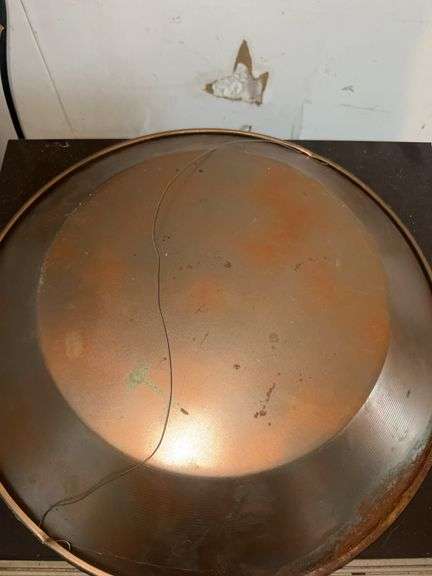 Handpainted Brass Bowl, Ceramic Bell Pepper 3 Tray Platter