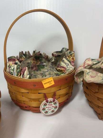 Longaberger Inaugural Basket, Wall Hanging Basket, Dresden Basket, Herb Baskets