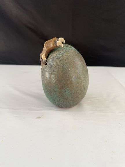 Ceramic and Porcelain Dragon Egg Decor