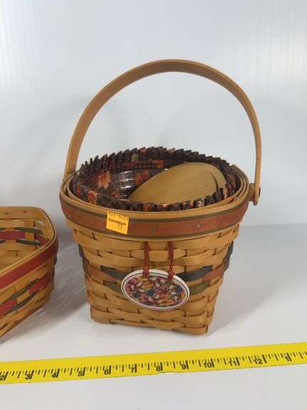 Longaberger Hostess Remembrance Basket, (2) Longaberger Baskets