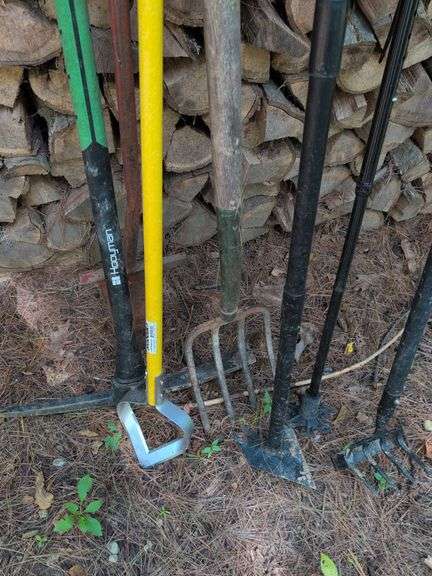 Pickaxe, pitchfork, rake, and other hand tools