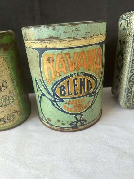 Old Cigar and Tobacco Tins