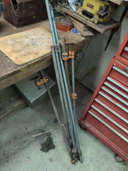 Assortment of pipe clamps