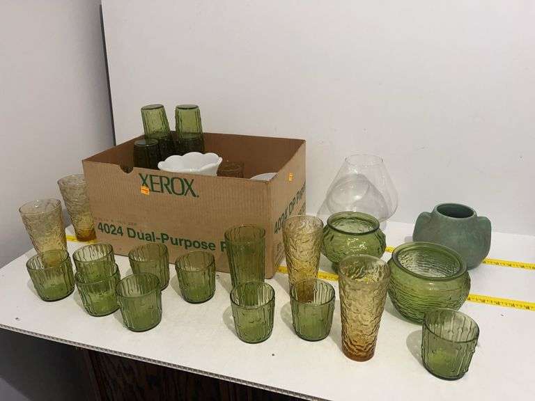 Variety of Glassware, some Morgantown Glass