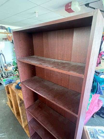 Unmarked Wooden Bookshelf