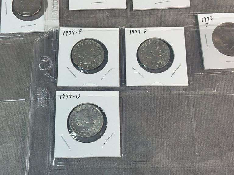 Susan B Anthony Dollars, Kennedy Halves, Washington Quarters, Buffalo Nickels ￼