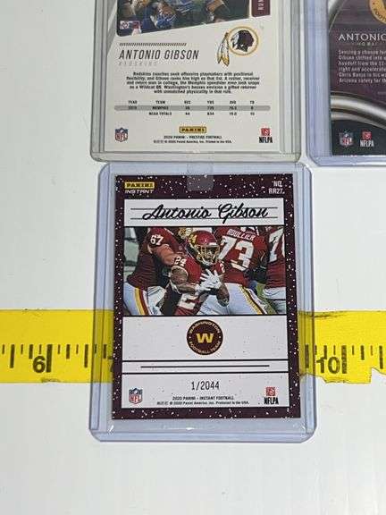 (7) Antonio Gibson Trading Cards