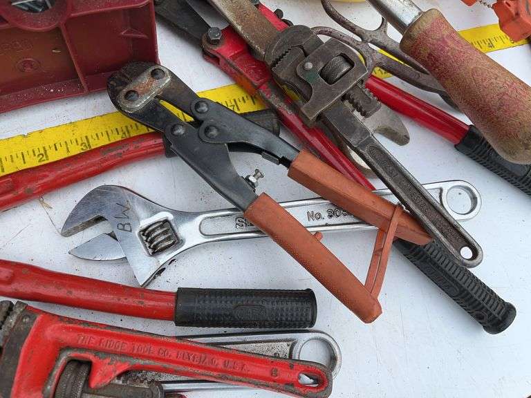 Crate with Variety of Tools