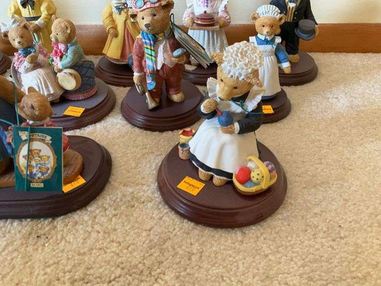 (11) Upstairs Downstairs Bears Figurines