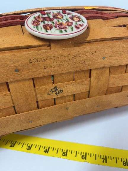 Longaberger Tissue Basket, Purse, Tulip Basket